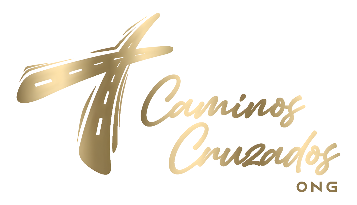 Logo dorado oficial de Caminos Cruzados ONG